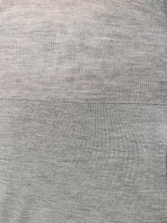Chanel Long Grey Hooded Lounge Top