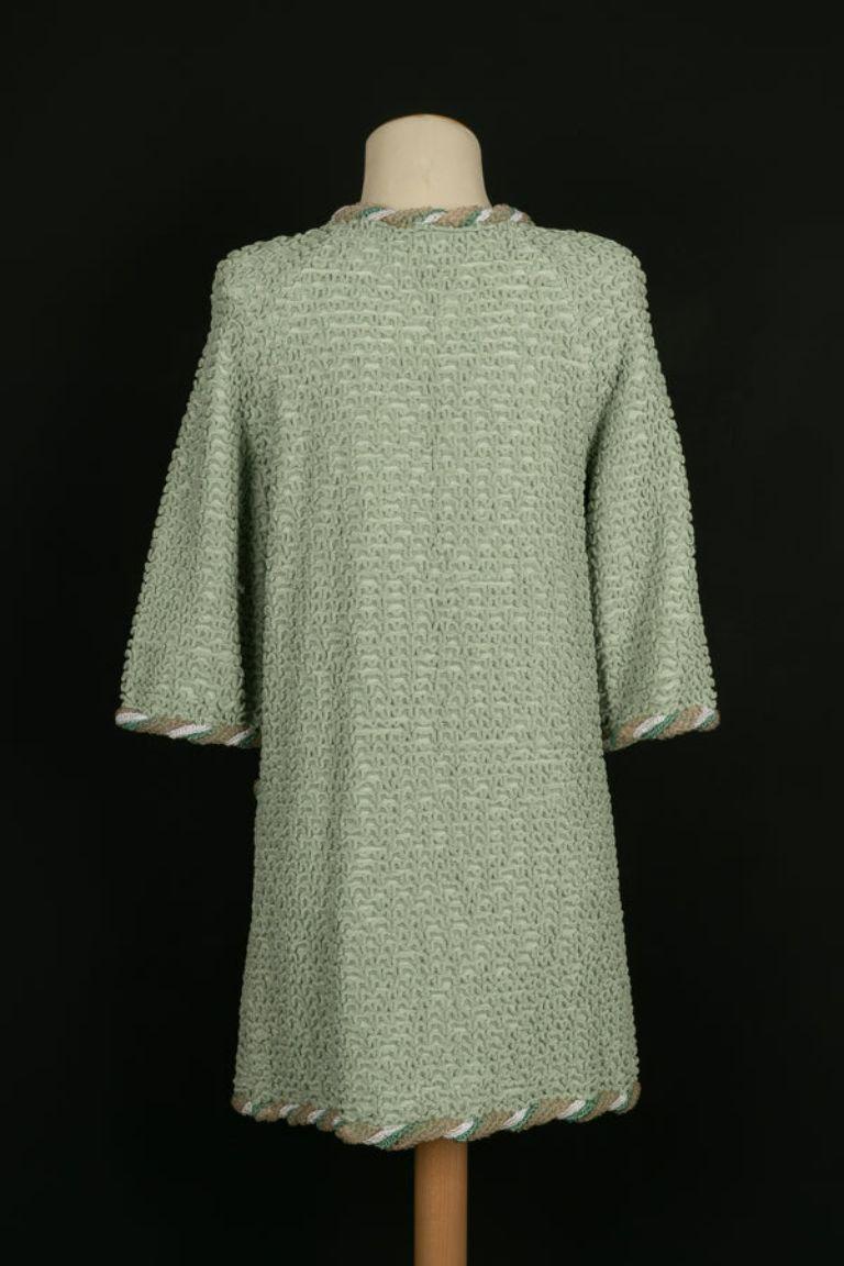 Chanel Long Knit Jacket In Excellent Condition In SAINT-OUEN-SUR-SEINE, FR