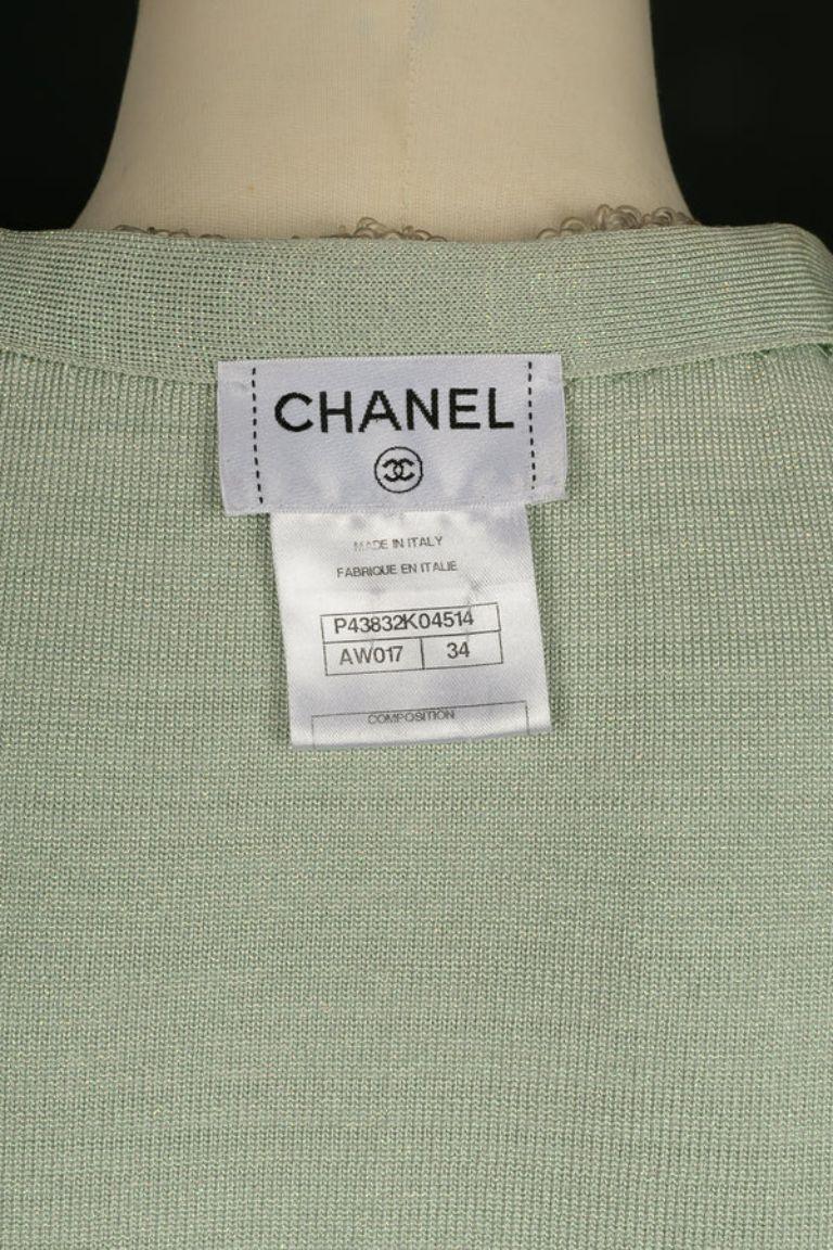 Chanel Long Knit Jacket For Sale 4