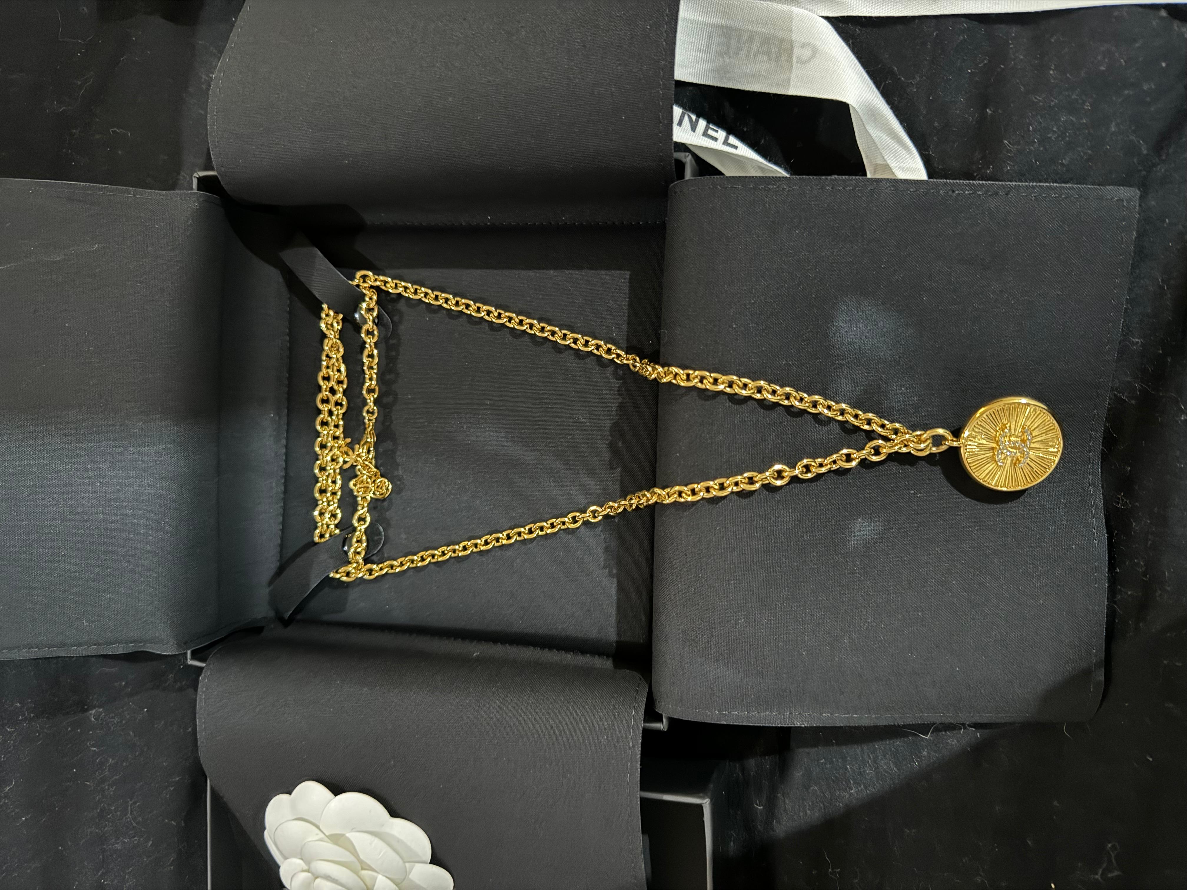 chanel long necklace