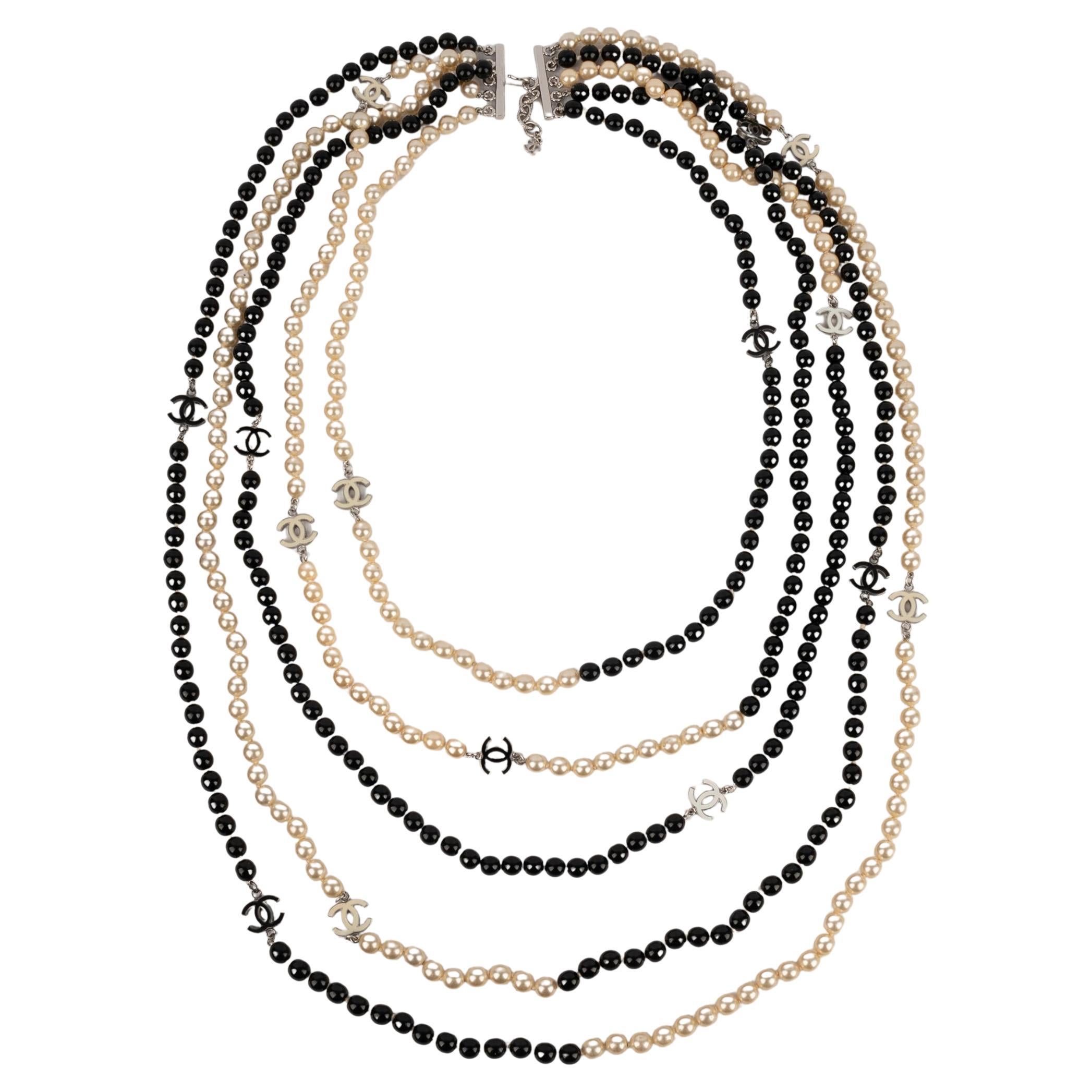 Collana lunga di perle a più file di Chanel, 2005 in vendita
