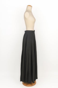 Chanel Long Pleated Skirt Haute Couture