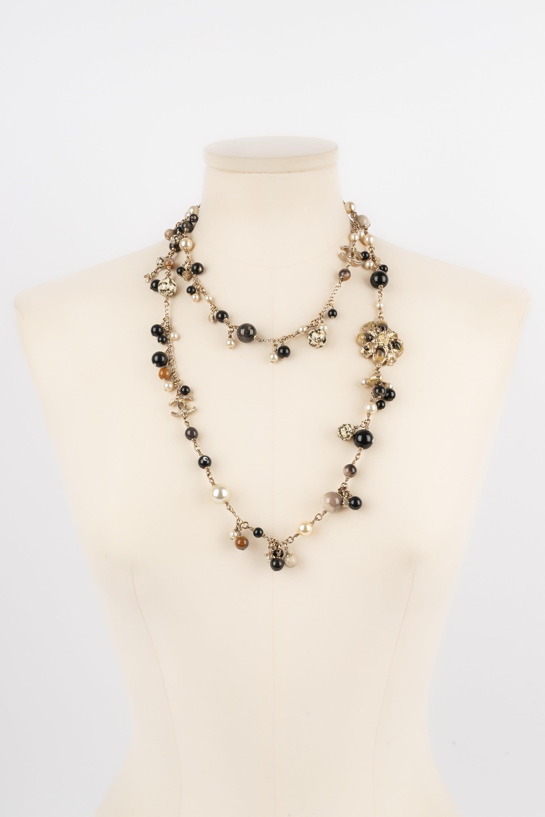 Women's Chanel Long Silvery Metal Necklace, 2011