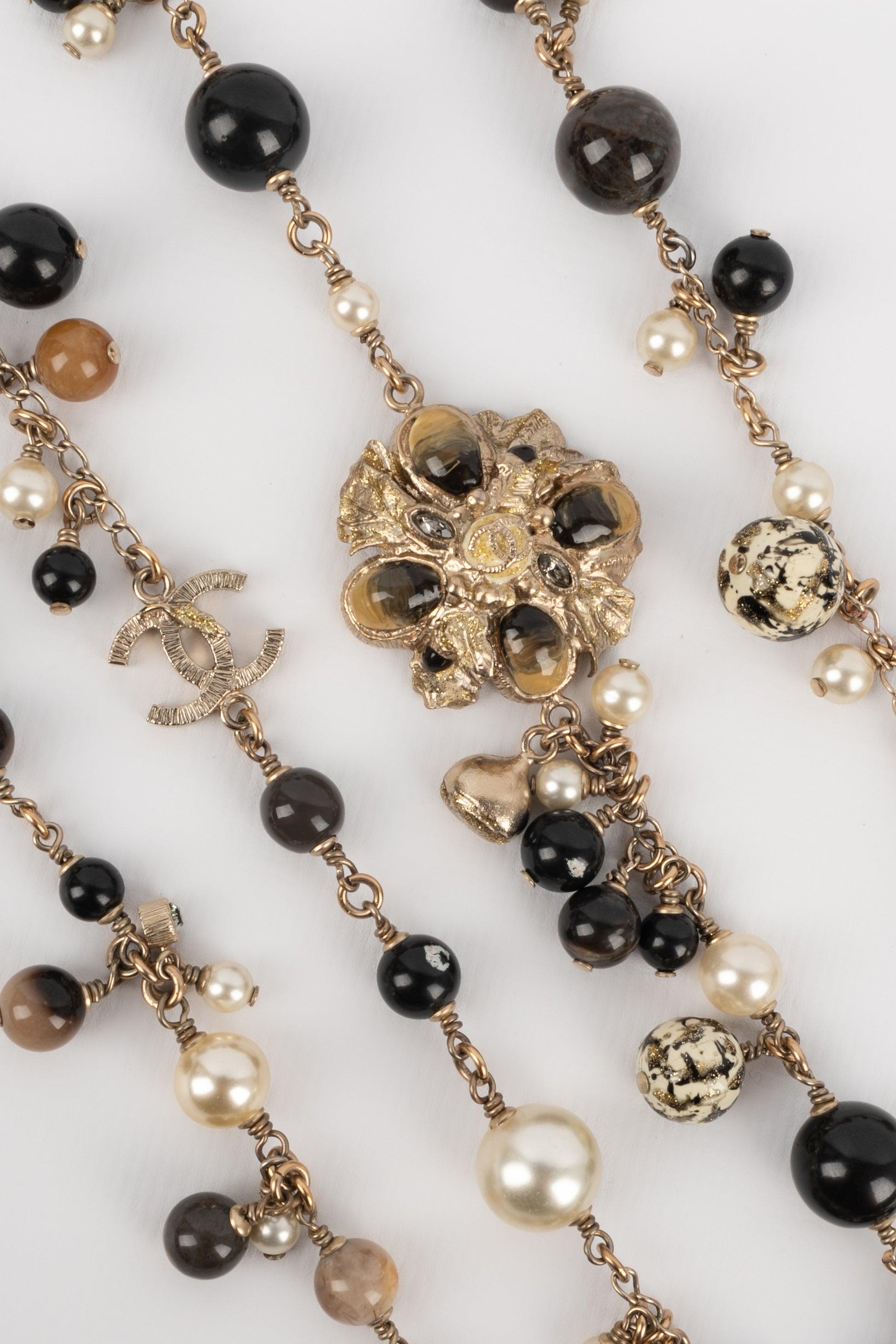 Chanel Long Silvery Metal Necklace, 2011 2