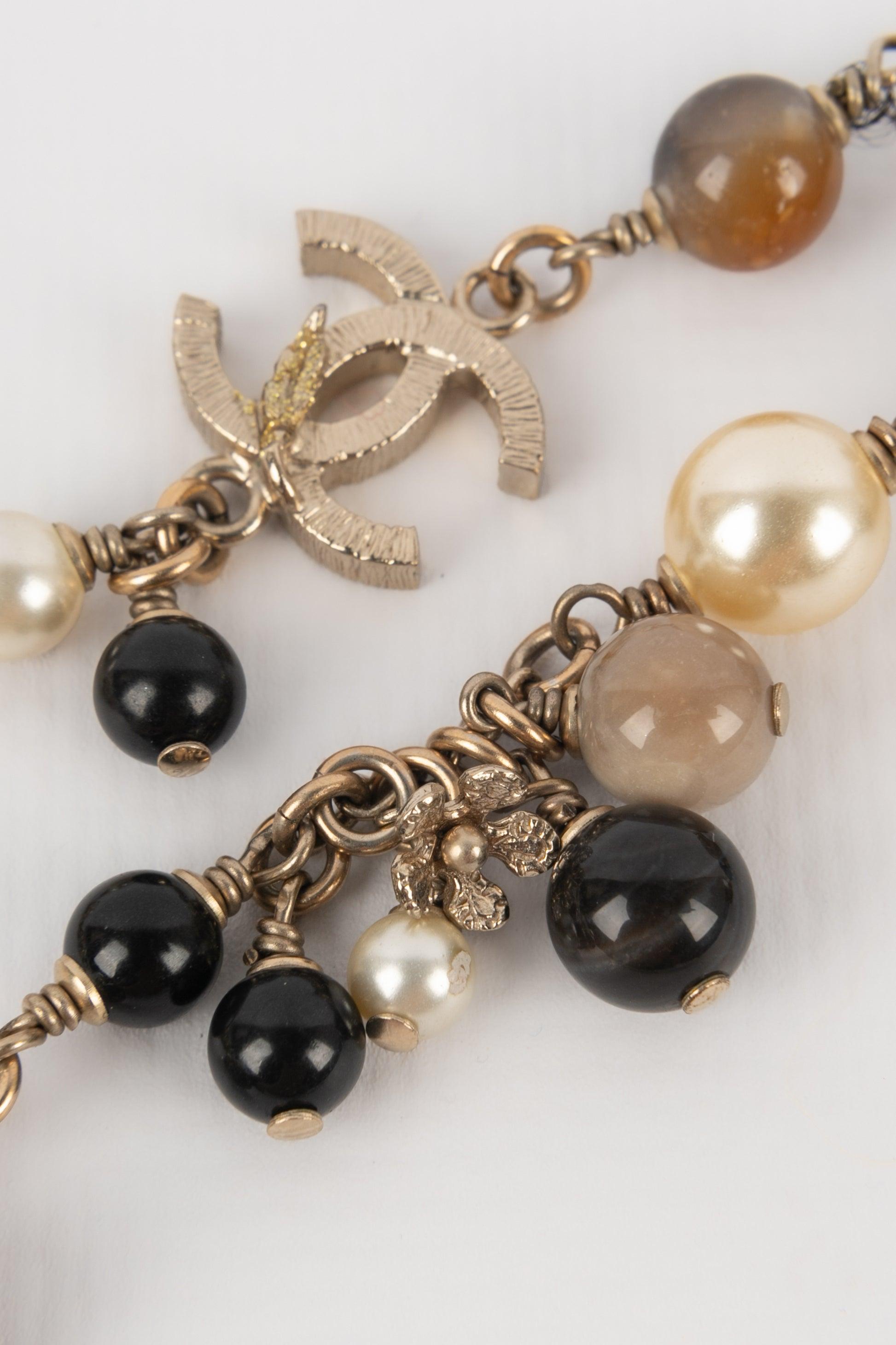 Chanel Long Silvery Metal Necklace, 2011 3