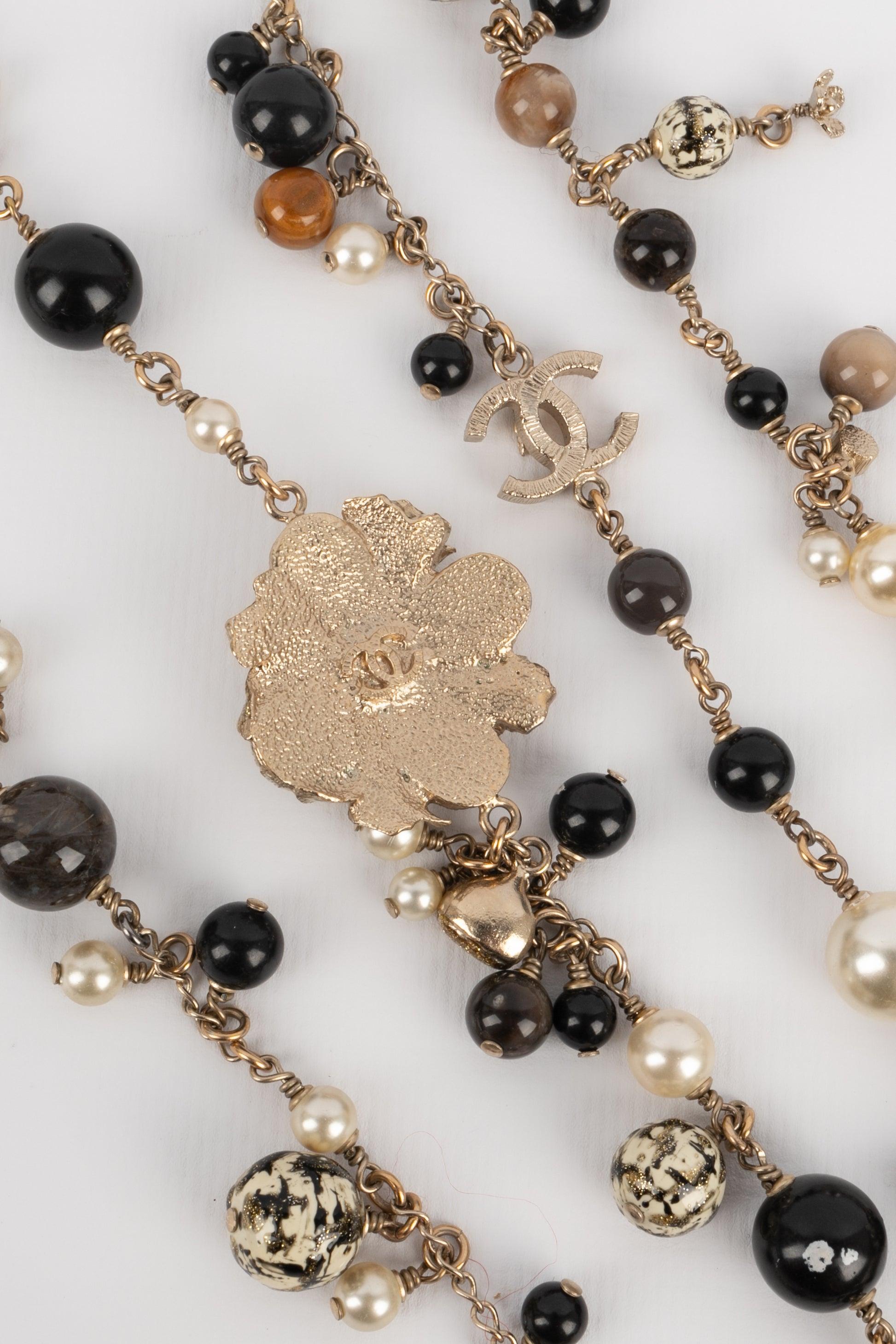 Chanel Long Silvery Metal Necklace, 2011 4