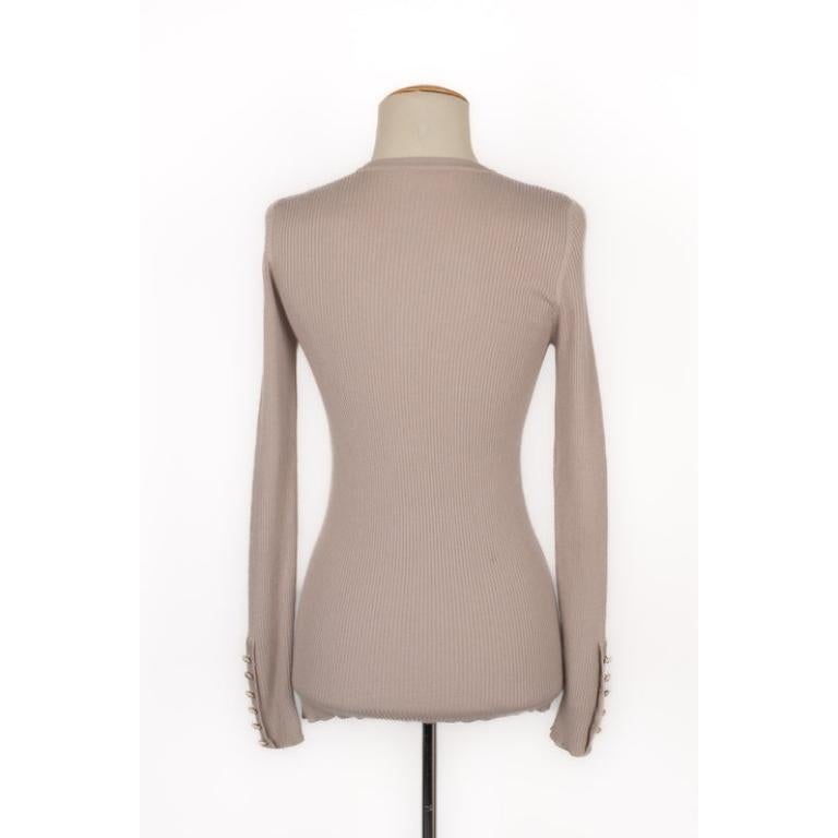 Brown Chanel Long-sleeved Top