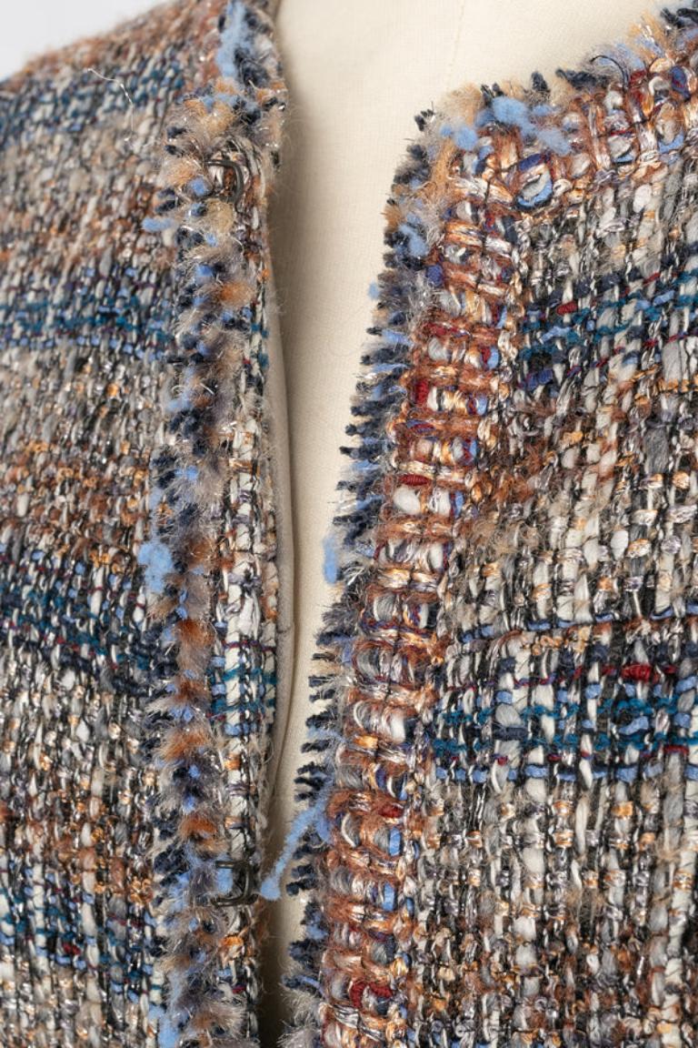 Veste longue en tweed Chanel, 2004 en vente 3