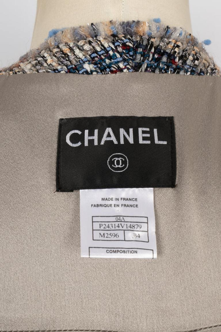 Chanel Long Tweed Jacket, 2004 For Sale 4