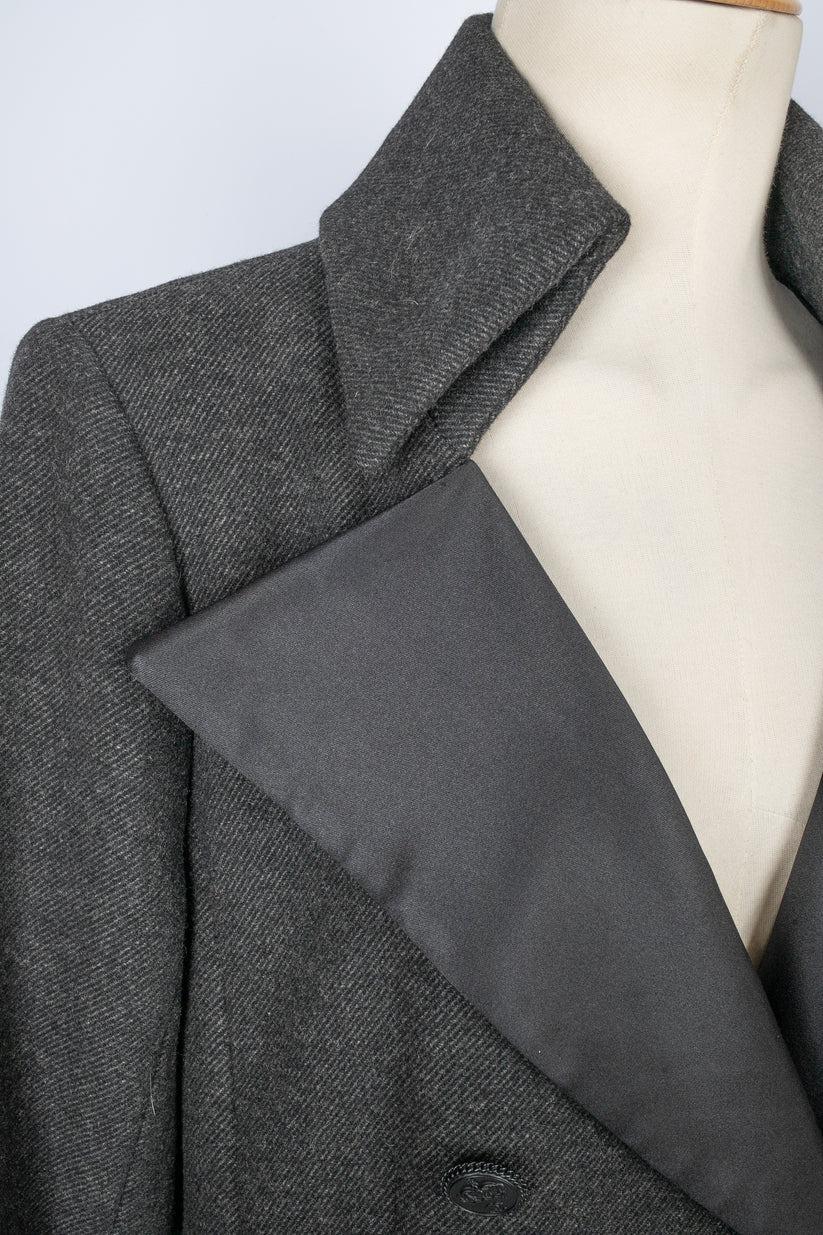 Chanel Long Wool Coat, 2008 For Sale 7