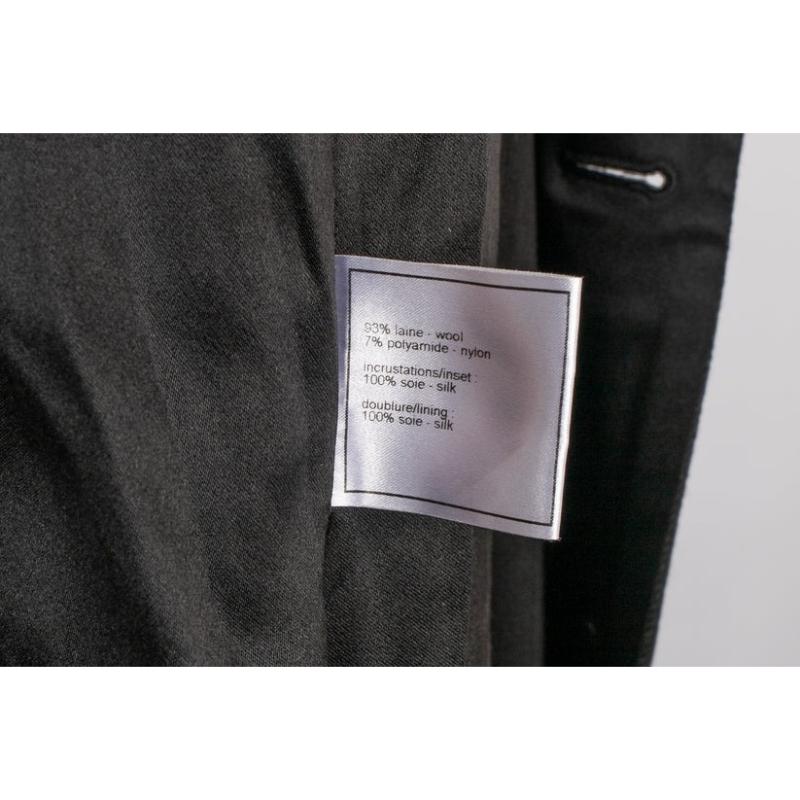 Chanel Long Wool Coat, 2008 For Sale 5