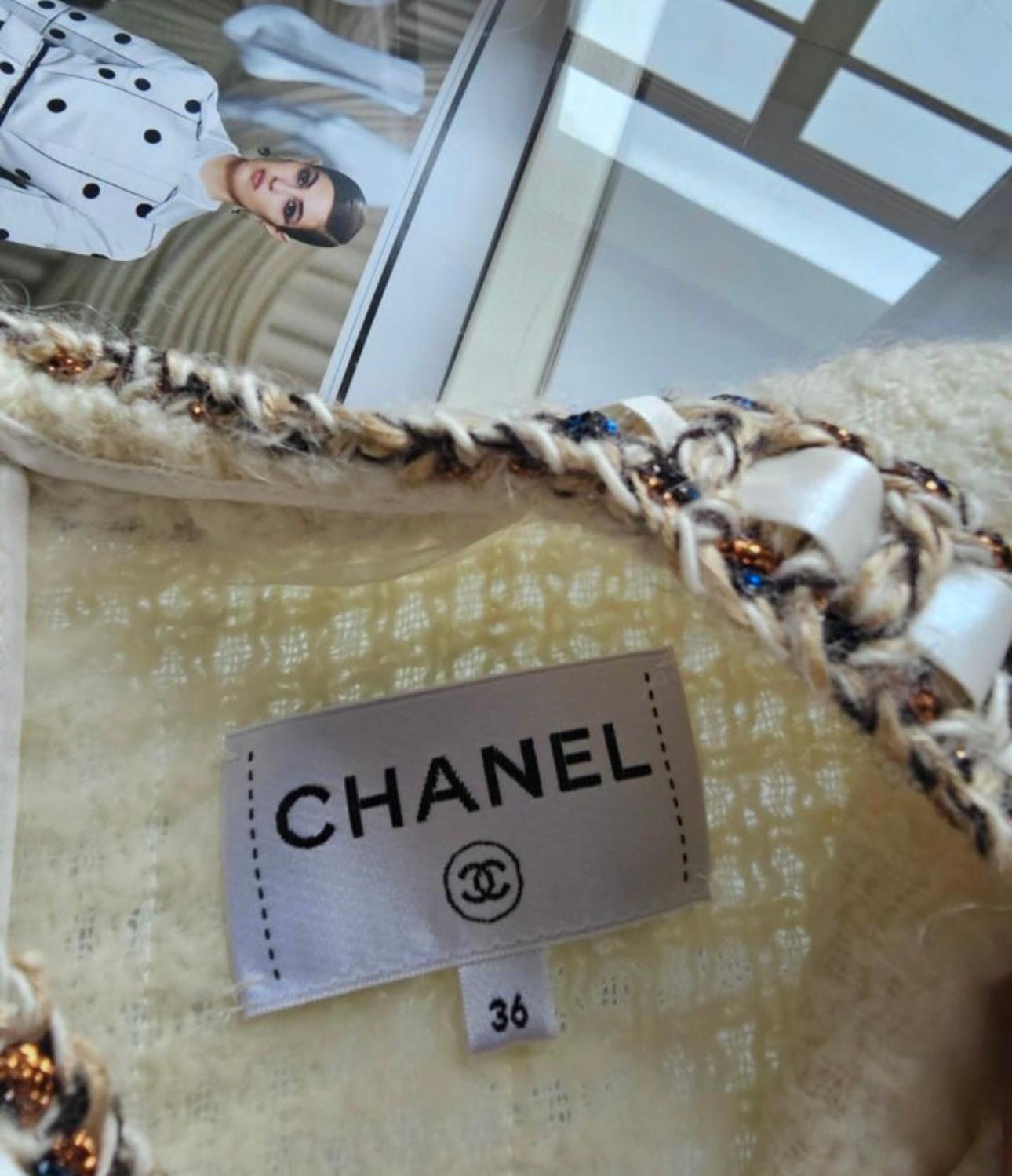 Chanel Look 1 Paris in Rome Runway Tweed Dress 3