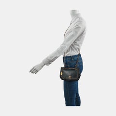 Chanel Lovely Chains Flap Bag Black Calfskin Leather Gold Hardware 2018-19