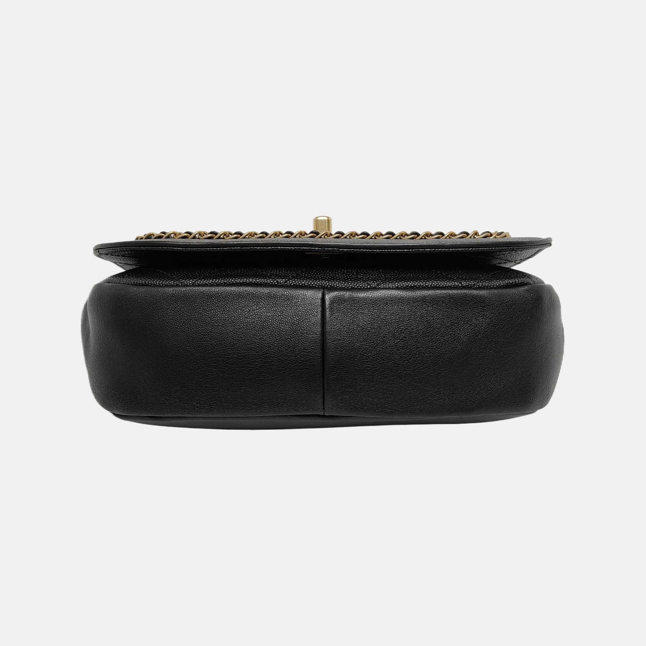 Chanel Lovely Chains Flap Bag Black Calfskin Leather Gold Hardware 2018-19 1