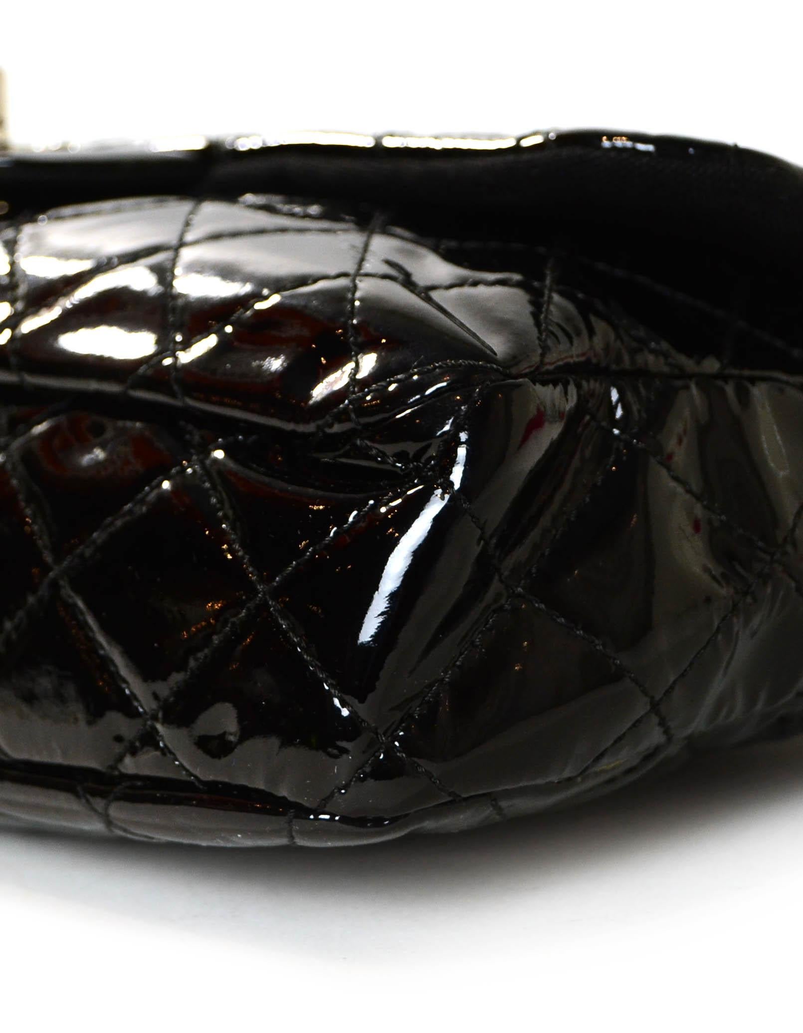 Chanel Ltd Edition Black Mesh & Patent La Madrague 2 in 1 Tote/ Classic Flap Bag 4