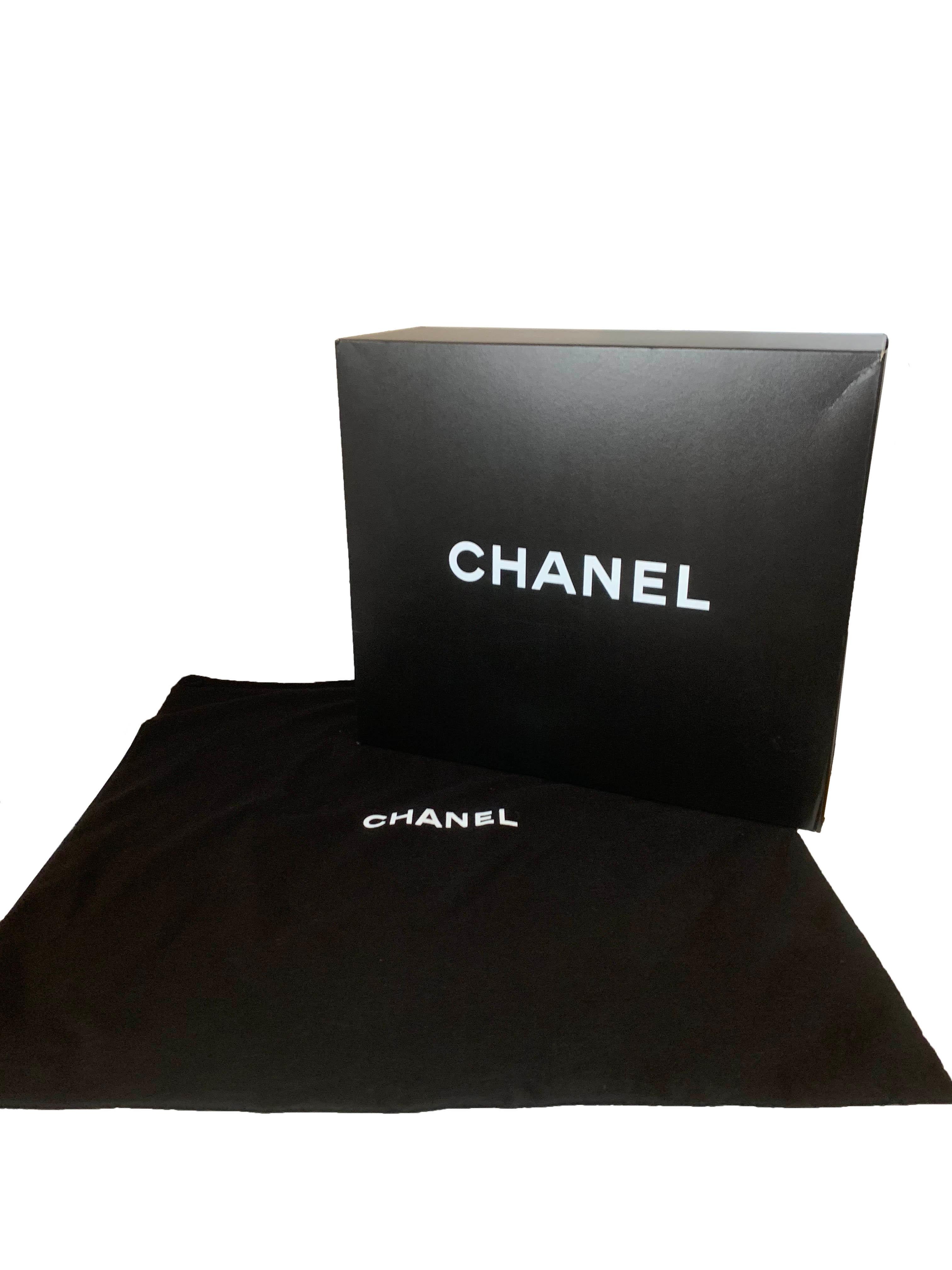 Chanel Ltd Edition Black Mesh & Patent La Madrague 2 in 1 Tote/ Classic Flap Bag 8