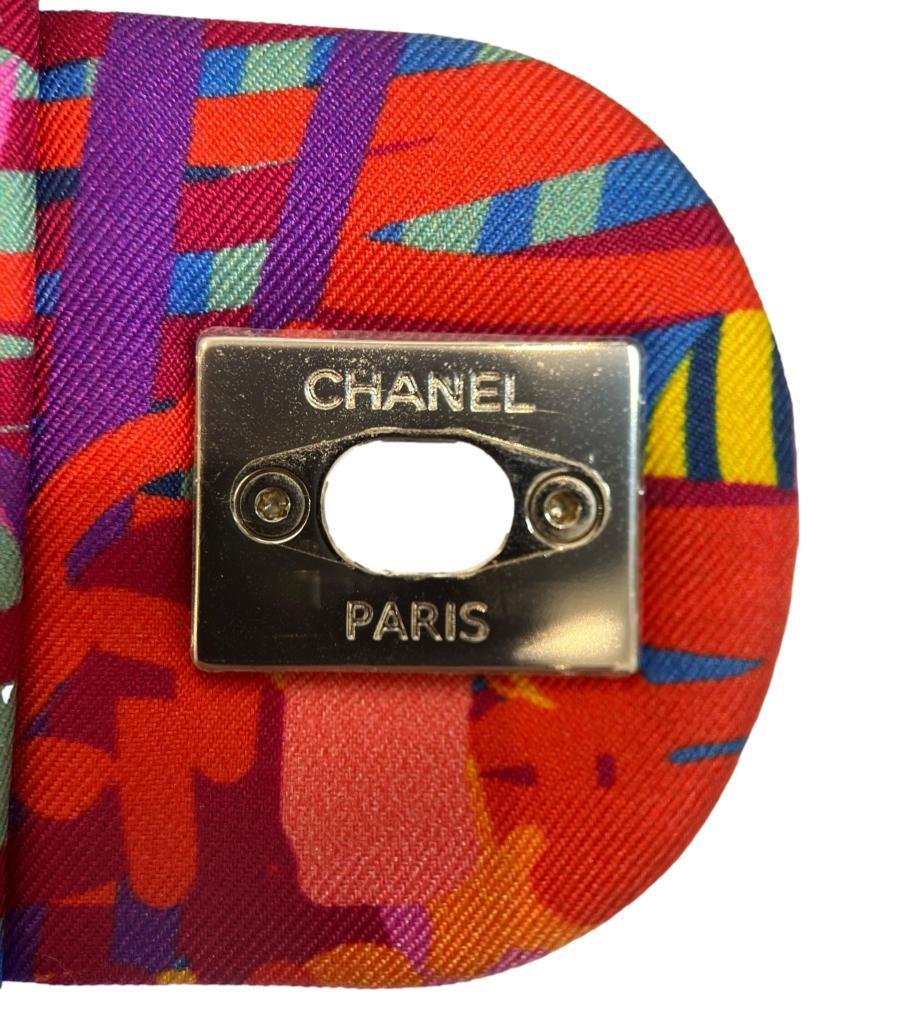Chanel Ltd Edition Graffiti Patchwork Fabric Bag For Sale 5