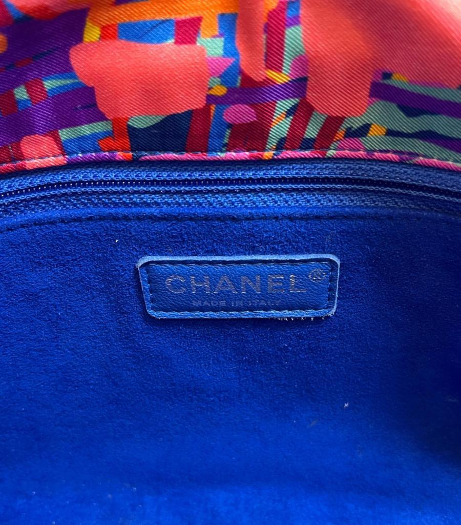 Chanel Ltd Edition Graffiti Patchwork Fabric Bag For Sale 1