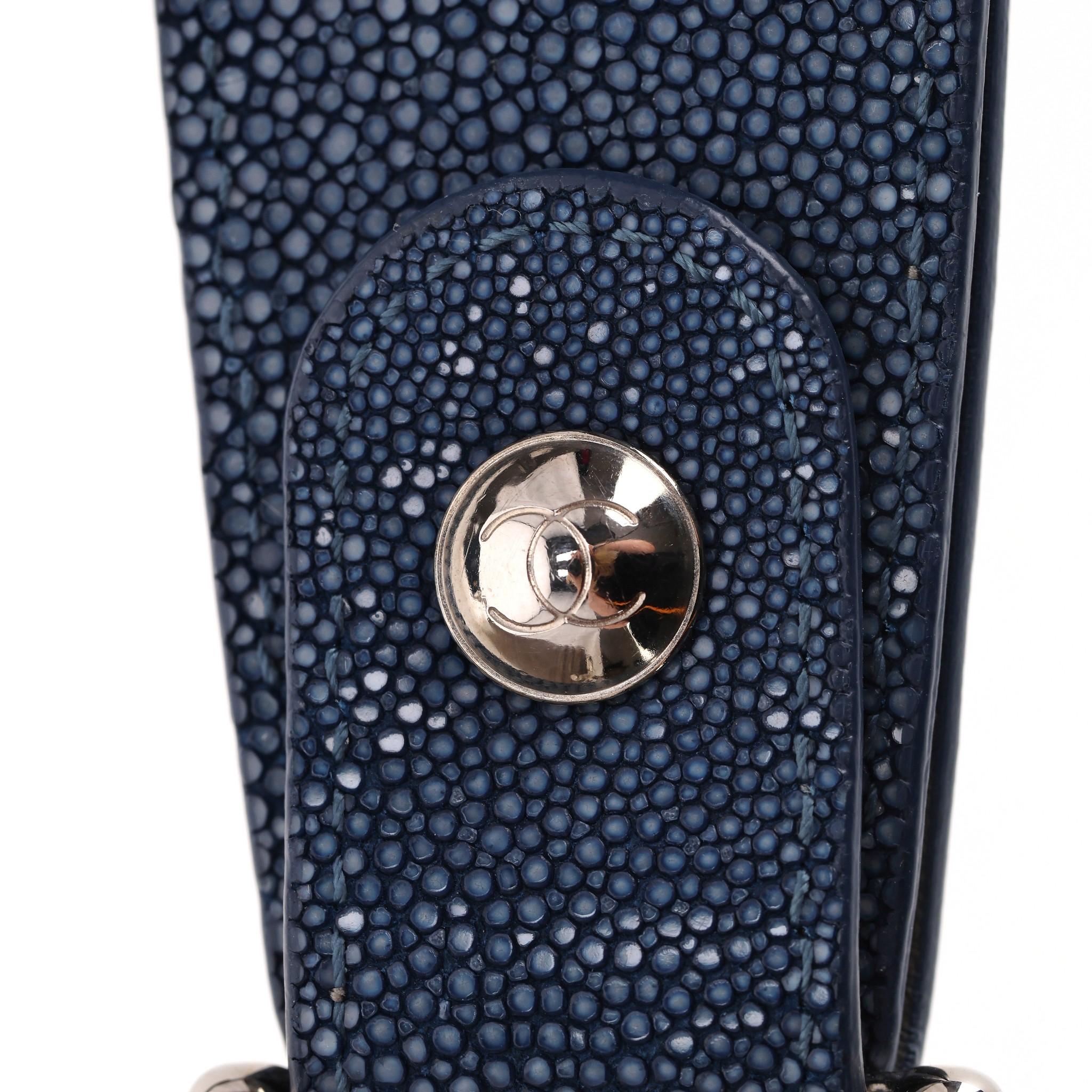 Women's Chanel Ltd Edition Leather & Stingray Boy Bag For Sale