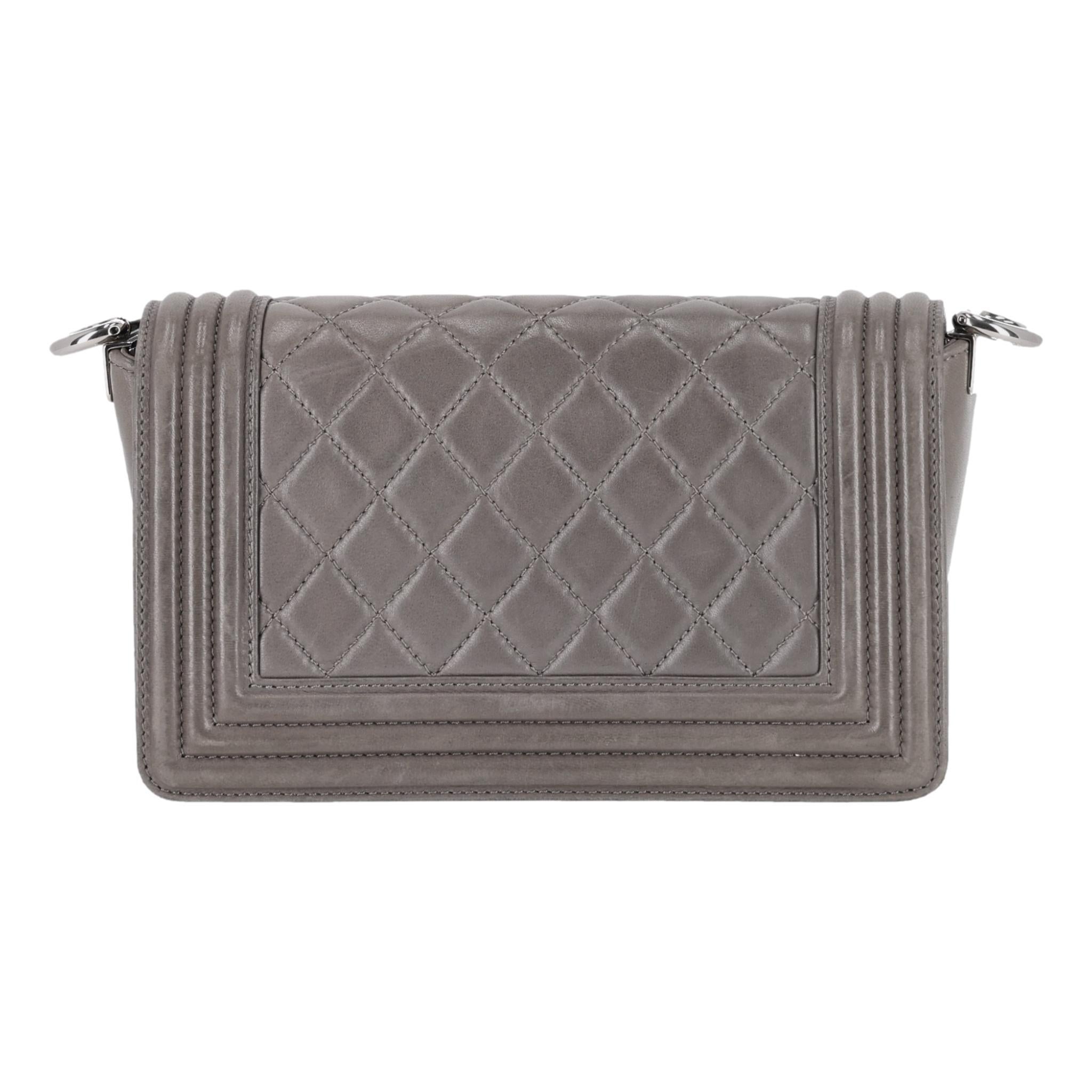 Chanel Ltd Edition Leather & Stingray Boy Bag For Sale 2