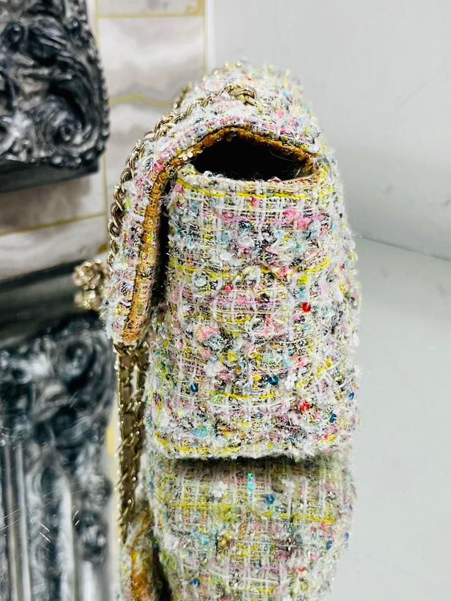 Brown Chanel Ltd Edition Tweed Garden Party Charm Bag