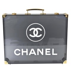 Chanel Lucite and Brass Briefcase