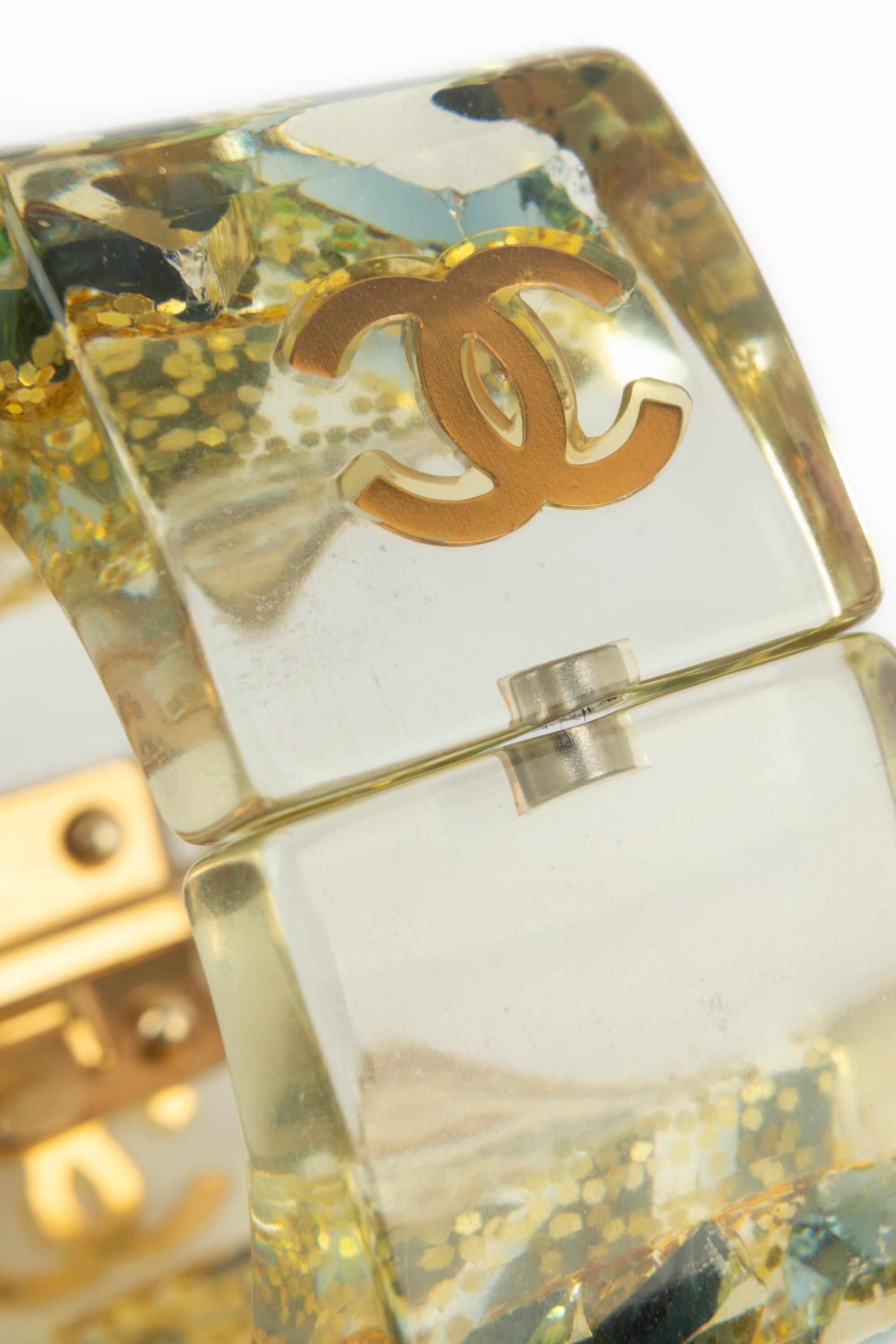 Bracciale in lucite Chanel Primavera 2003 in vendita 4