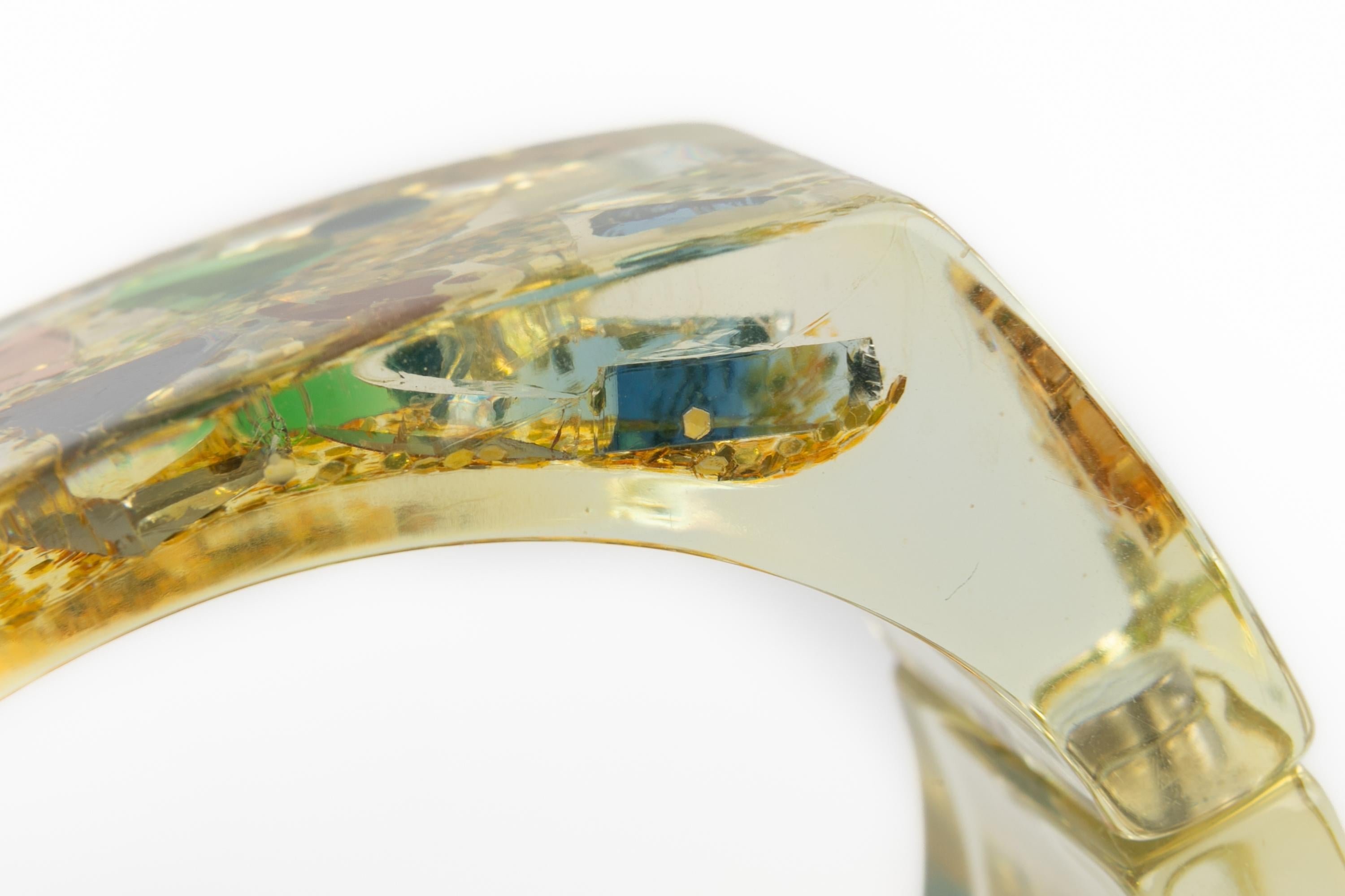 Bracciale in lucite Chanel Primavera 2003 in vendita 5