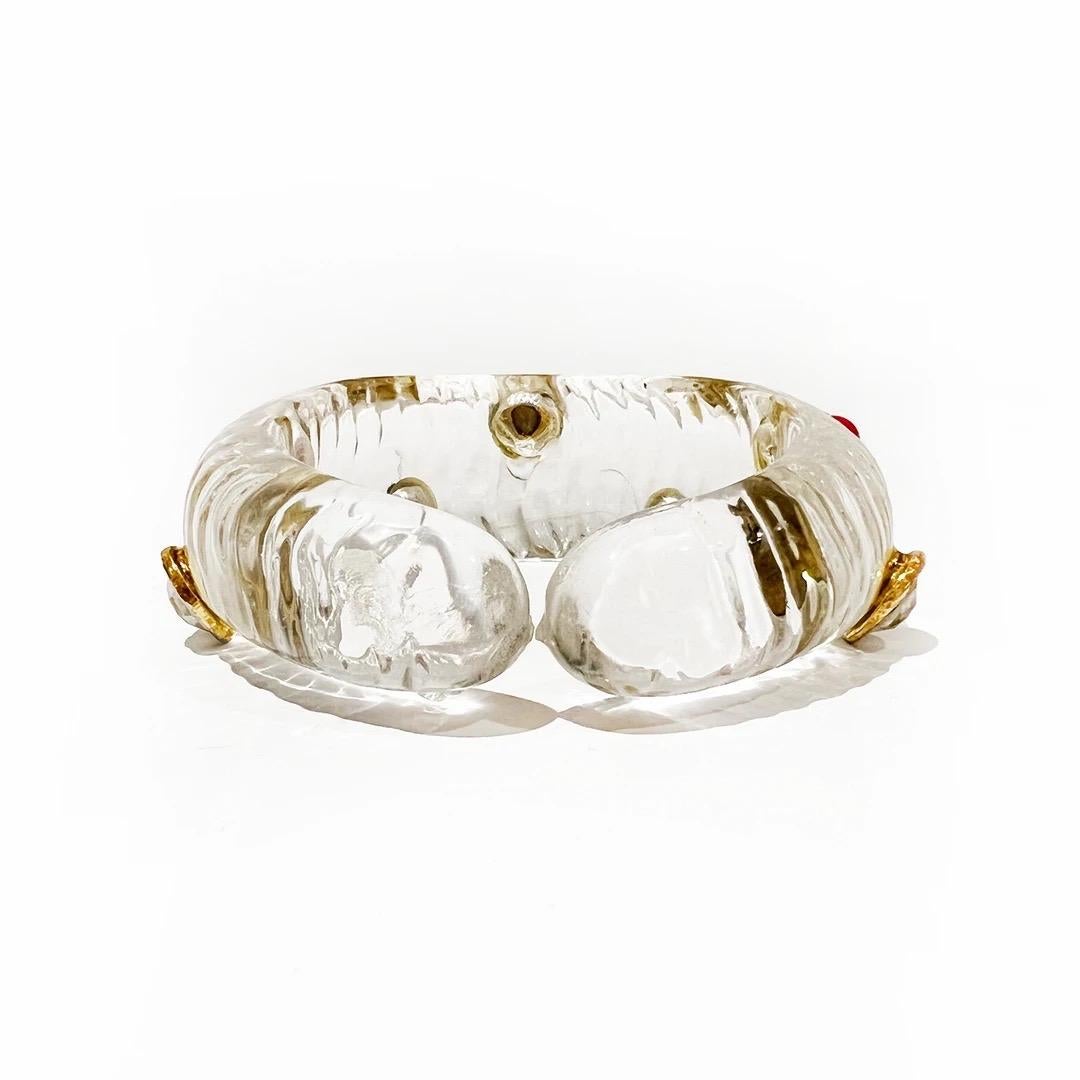 Chanel Lucite Gripoix Bracelet In Good Condition In Los Angeles, CA