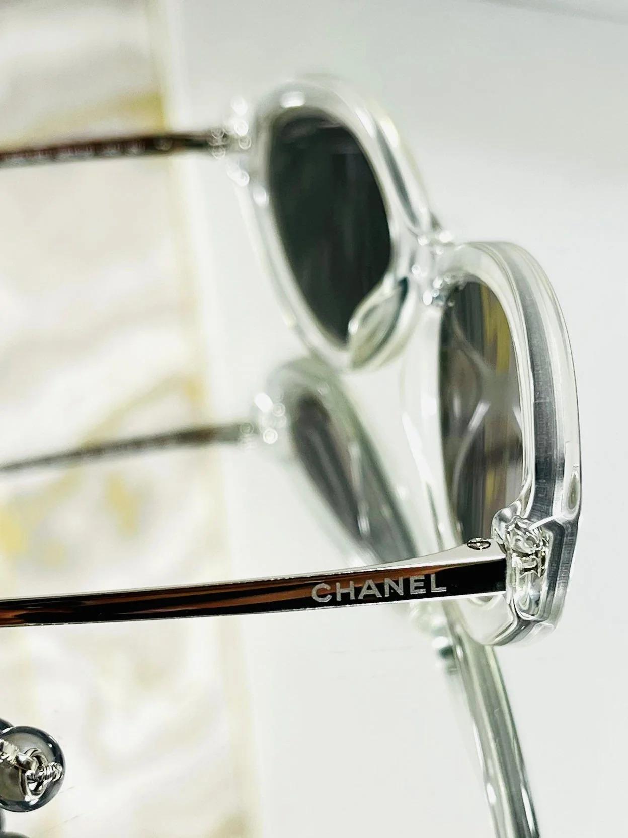 Women's Chanel Lucite & Pearl Sunglasses