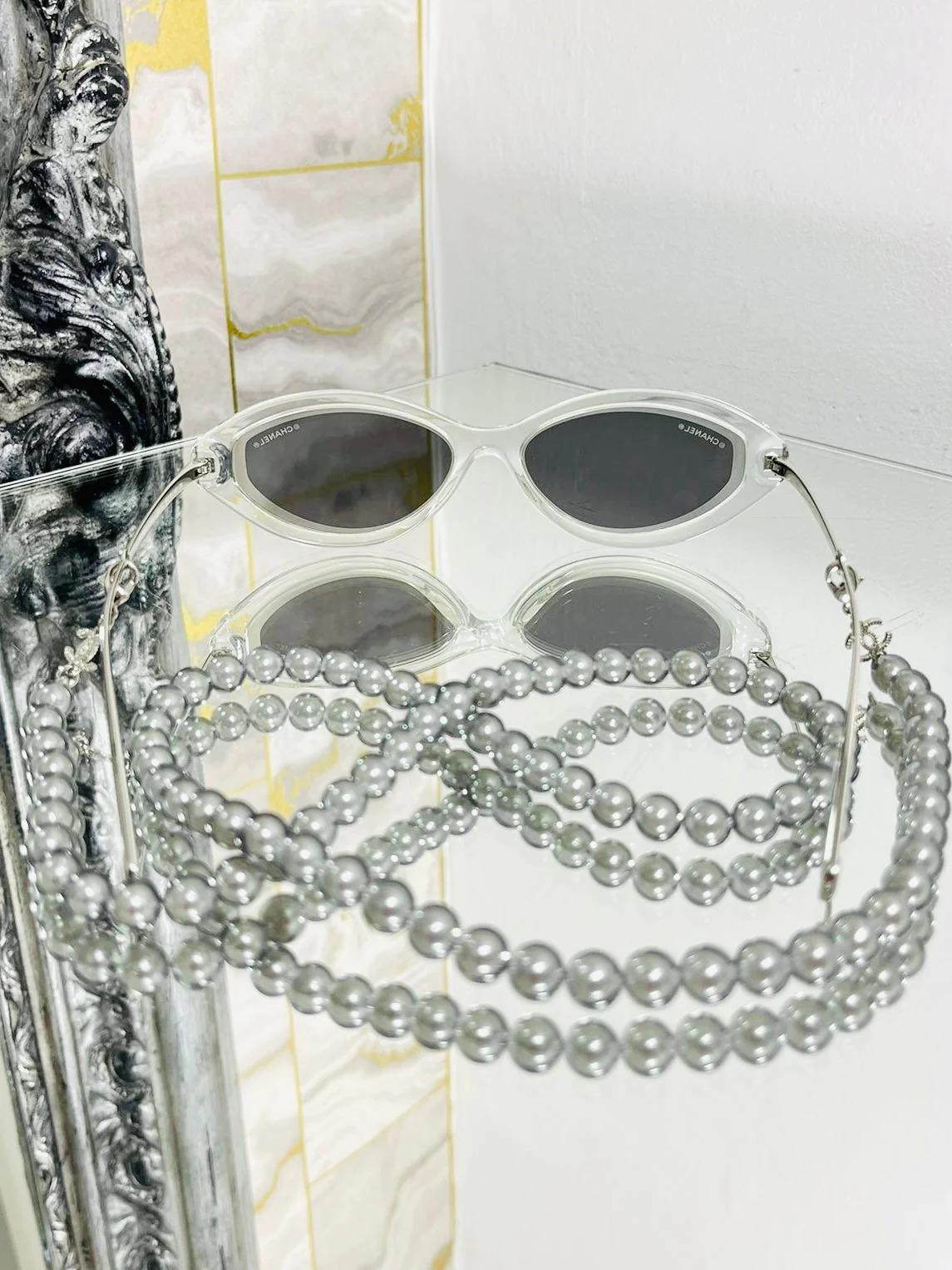 Chanel Lucite & Pearl Sunglasses 3
