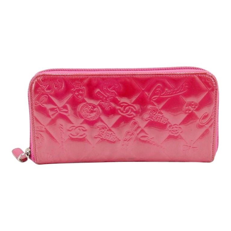 Chanel Wallet Zip - 114 For Sale on 1stDibs  zip wallet chanel, boy chanel zipped  wallet, chanel boy zip wallet