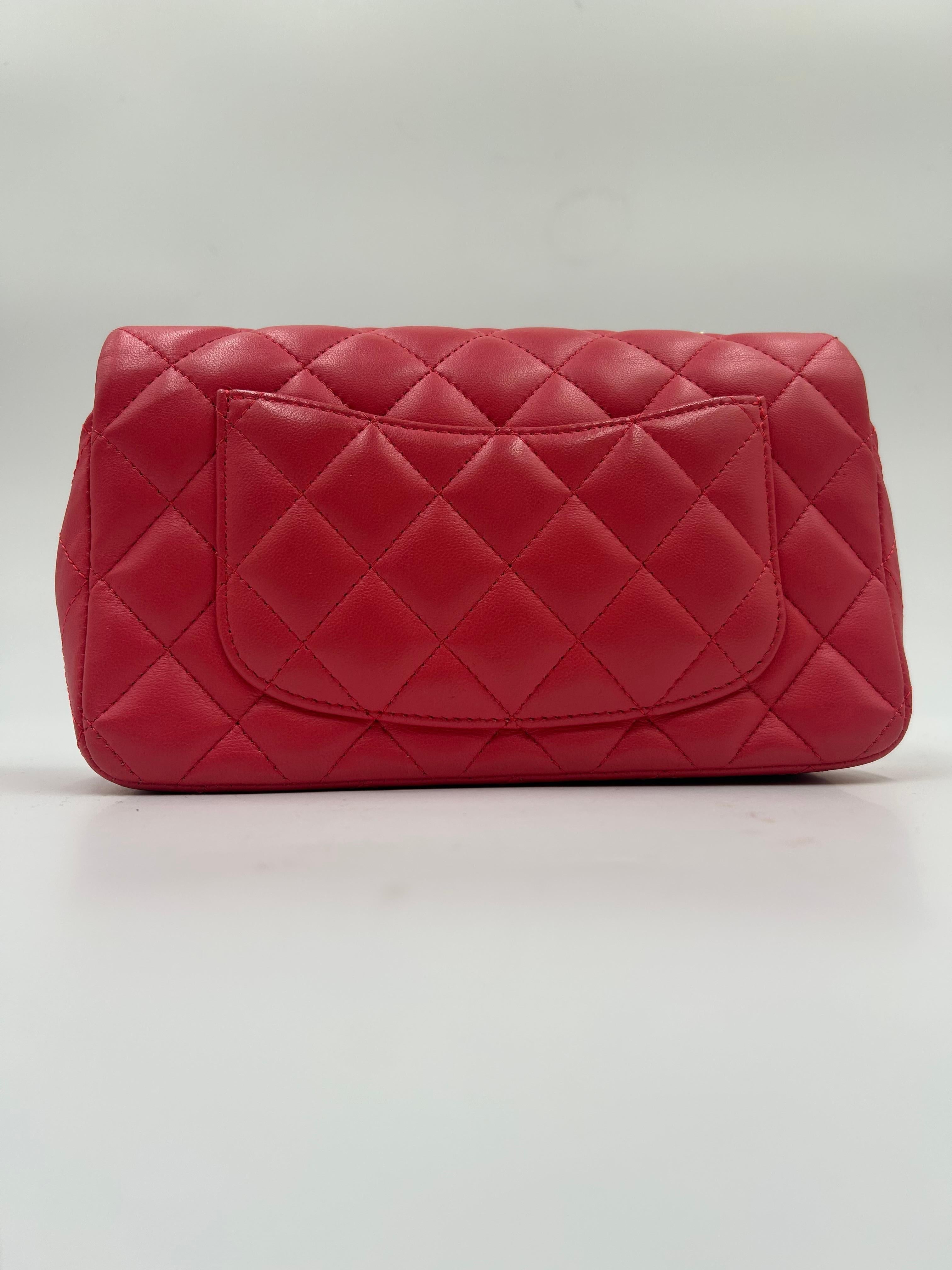 Chanel Lucky Charm Pink Quilted Leather Flap Bag 2018-2019 For Sale 2