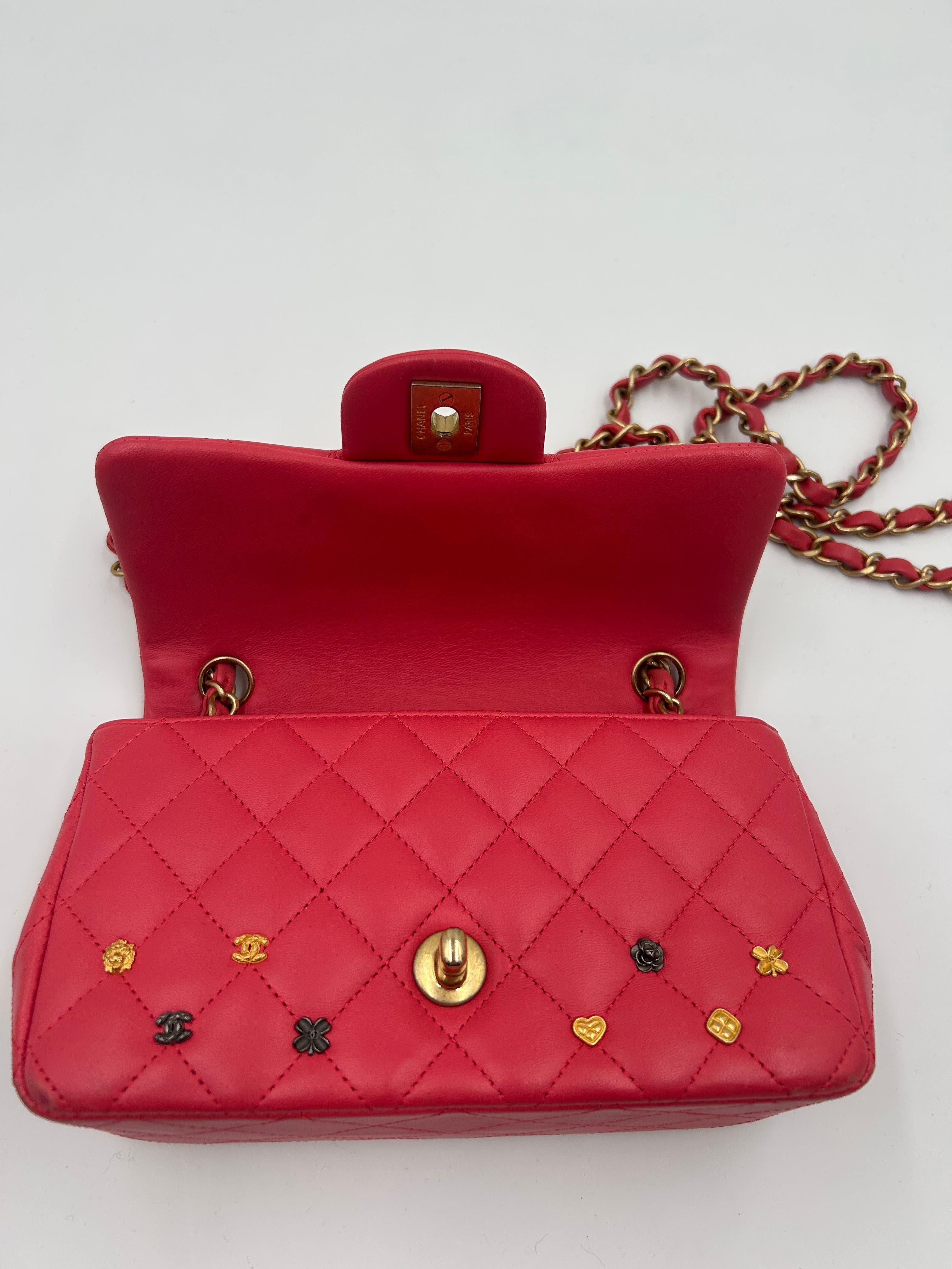 Chanel Lucky Charm Pink Quilted Leather Flap Bag 2018-2019 For Sale 4