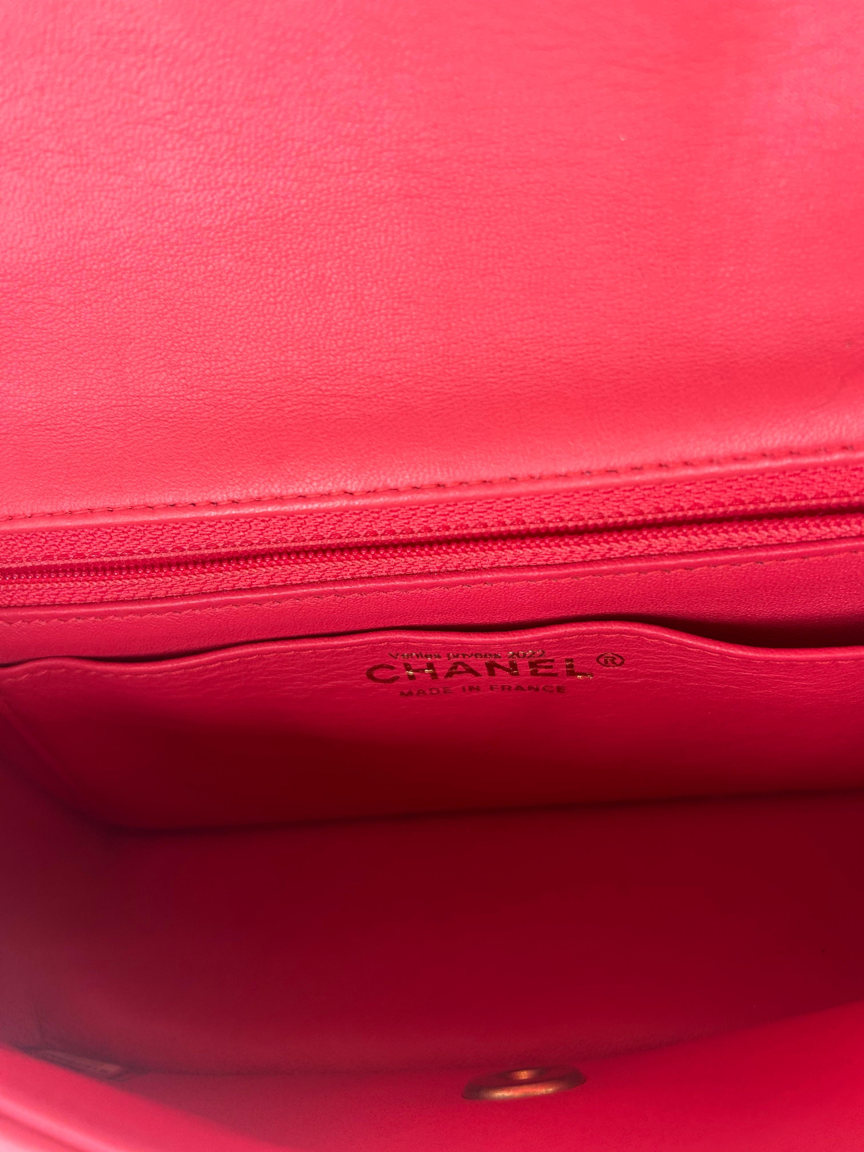 Chanel Lucky Charm Pink Quilted Leather Flap Bag 2018-2019 For Sale 5