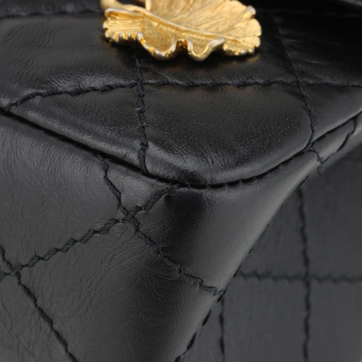 CHANEL Lucky Charms 2.55 Reissue 225 Flap Bag Black Aged Calfskin 2018 For Sale 5