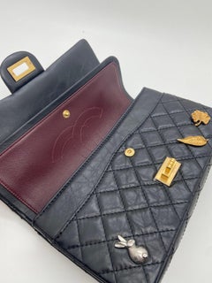 Chanel Lucky Charms 2.55 Reissue Flap Aged Calfskin 225 Ruthenium Rare