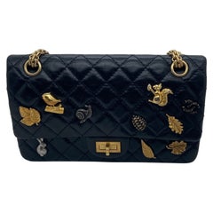 Chanel Lucky Charms 2.55 Reissue Flap Aged Calfskin 225 Ruthenium Rare