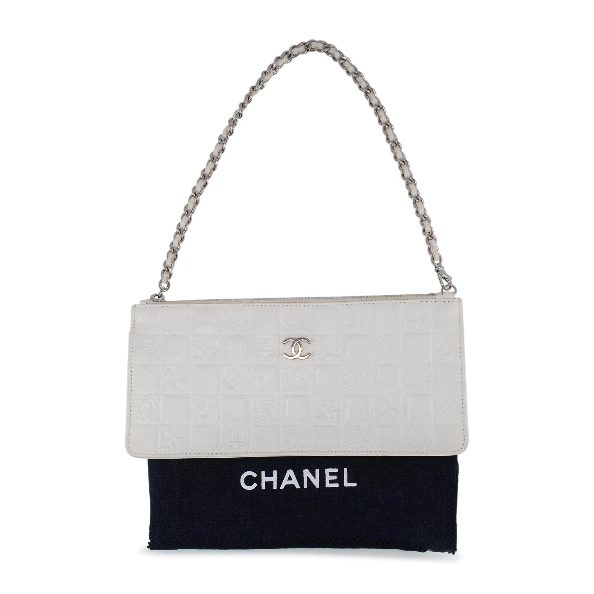 Chanel Lucky Charms Pochette Ivory Leather Handbag 5