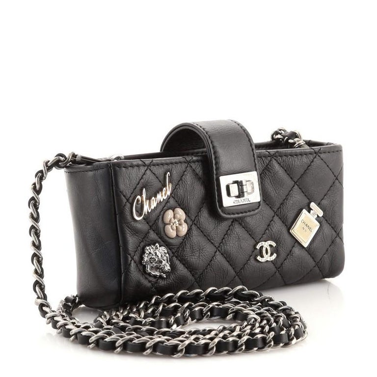 Chanel Lucky Charms Reissue Chain Phone Holder Crossbody Bag Quilted at  1stDibs
