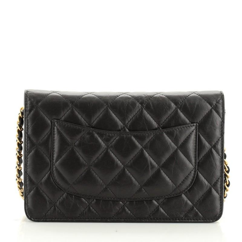 Black Chanel Lucky Charms Reissue Wallet On Chain Quilted Calfskin 