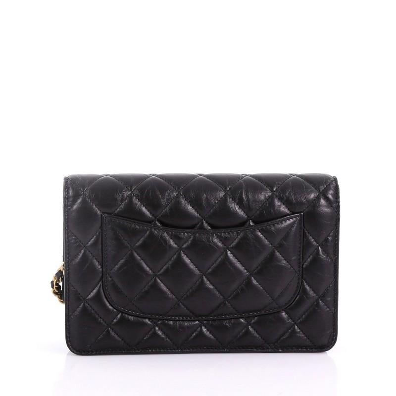  Chanel Lucky Charms Reissue Wallet on Chain Quilted Calfskin In Good Condition In NY, NY
