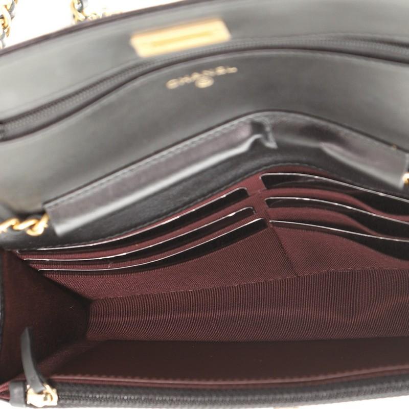 Black Chanel Lucky Charms Reissue Wallet on Chain Quilted Calfskin