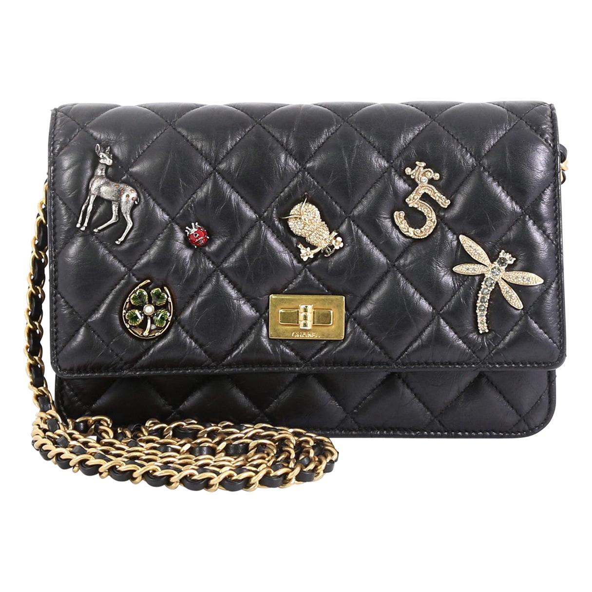 Chanel Lucky Charms Reissue Wallet on Chain Quilted Calfskin at 1stDibs | chanel  lucky charms wallet, chanel wallet on chain with charms, charms for wallet