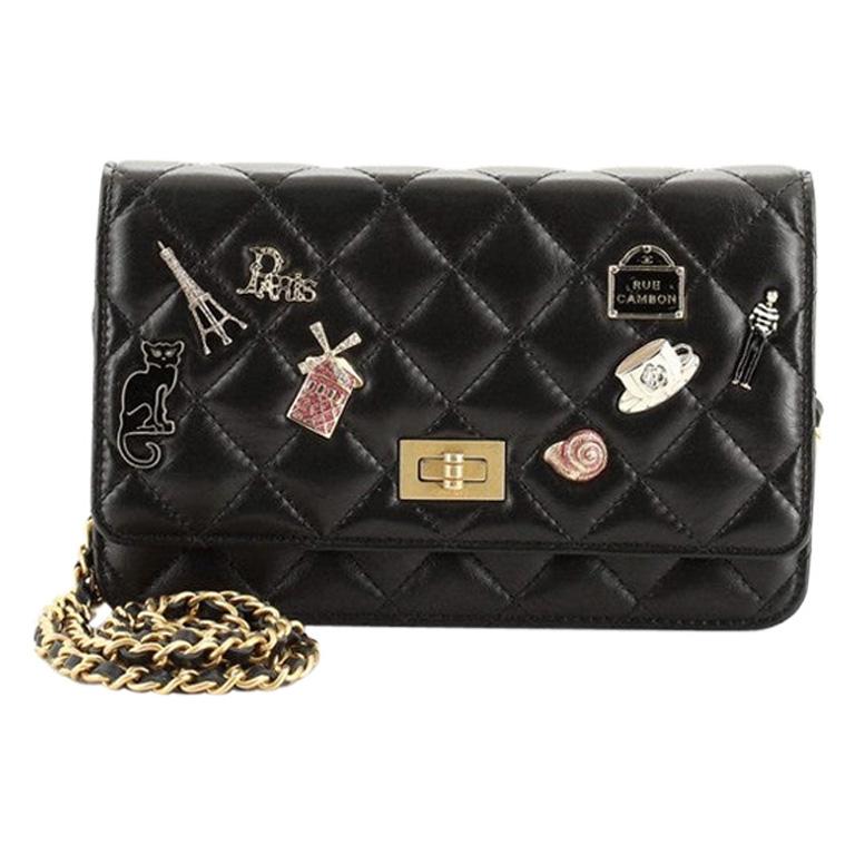 Chanel Lucky Charms Reissue Wallet on Chain Quilted Calfskin at 1stDibs