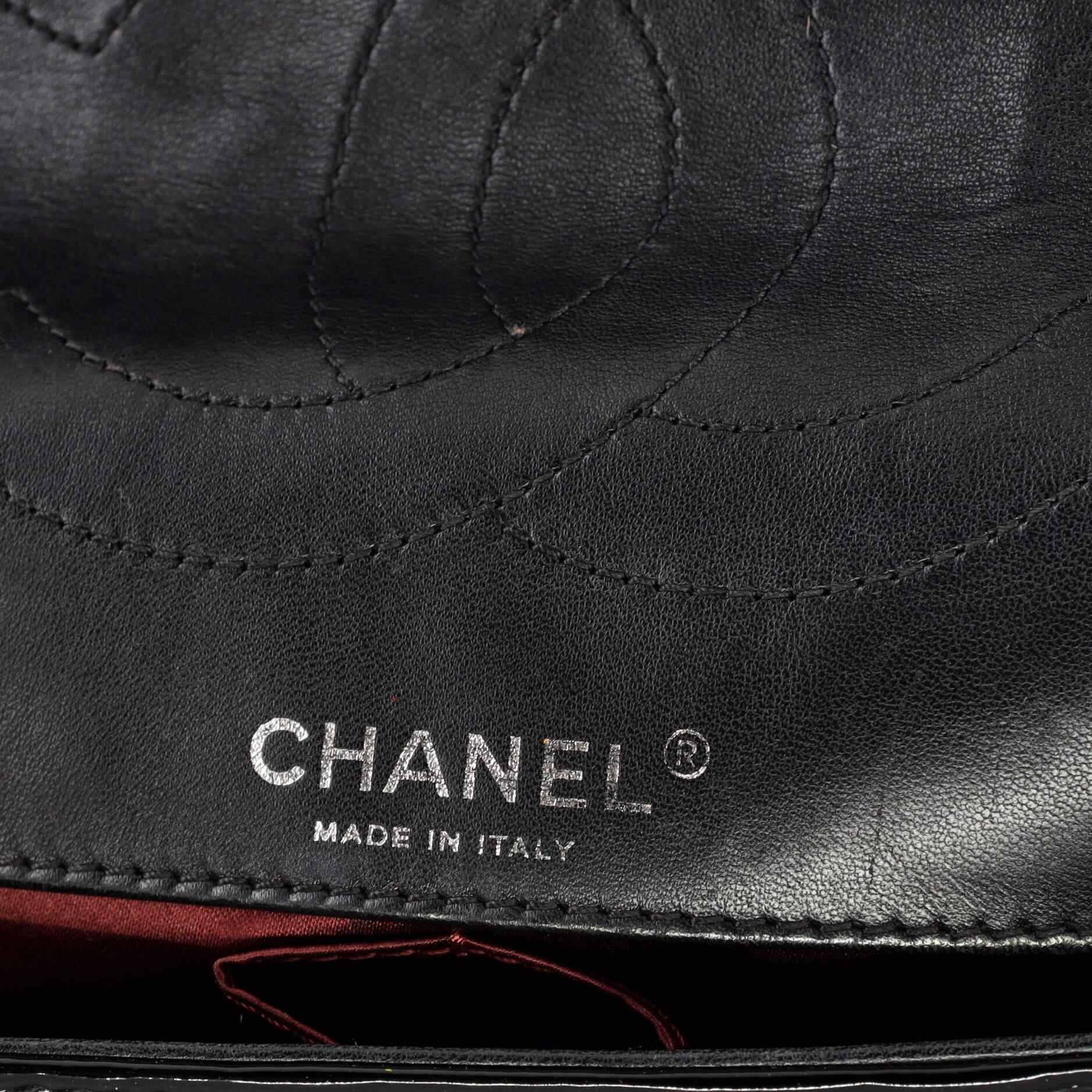 Chanel Lucky Symbols Flap Bag Embossed Patent Jumbo 3