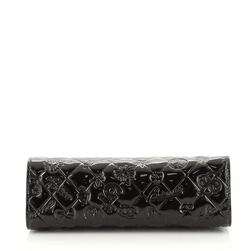 Women's or Men's Chanel Lucky Symbols Pochette Embossed Quilted Patent