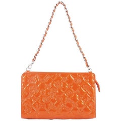 Chanel Lucky Symbols Pochette Embossed Quilted Patent
