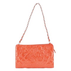 Chanel Lucky Symbols Pochette Embossed Quilted Patent 