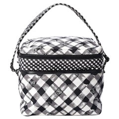 Chanel Lunch Box Shoulder Bag in Black Gingham
